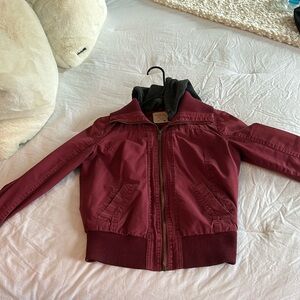 LA Hearts maroon jacket